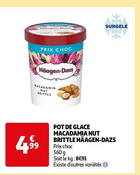 pot de glace macadamia nut brittle häagen-dazs