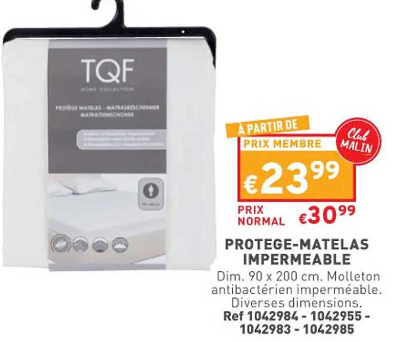 protège-matelas imperméable