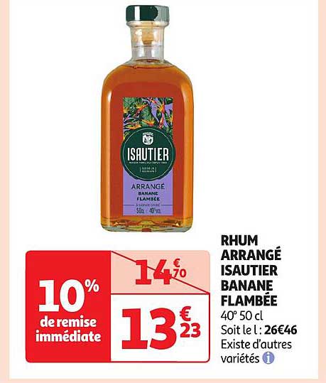 Rhum Arrangé Isautier Banane Flambée