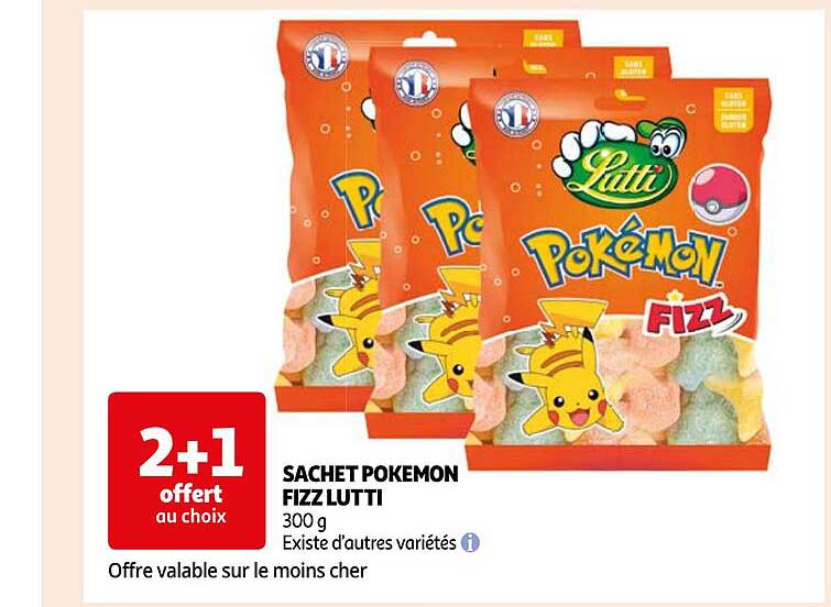 Sachet Pokémon Fizz Lutti