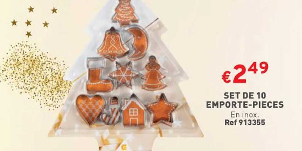 set de 10 emporte-pièces