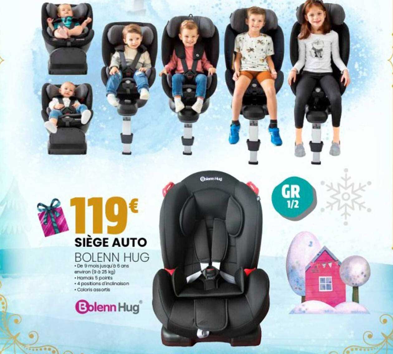 siège auto bolenn hug