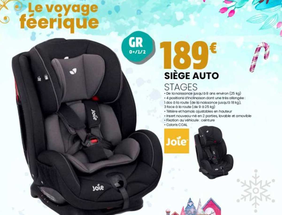 siège auto stages joie