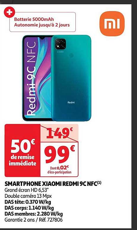 smartphone xiaomi redmi 9c nfc