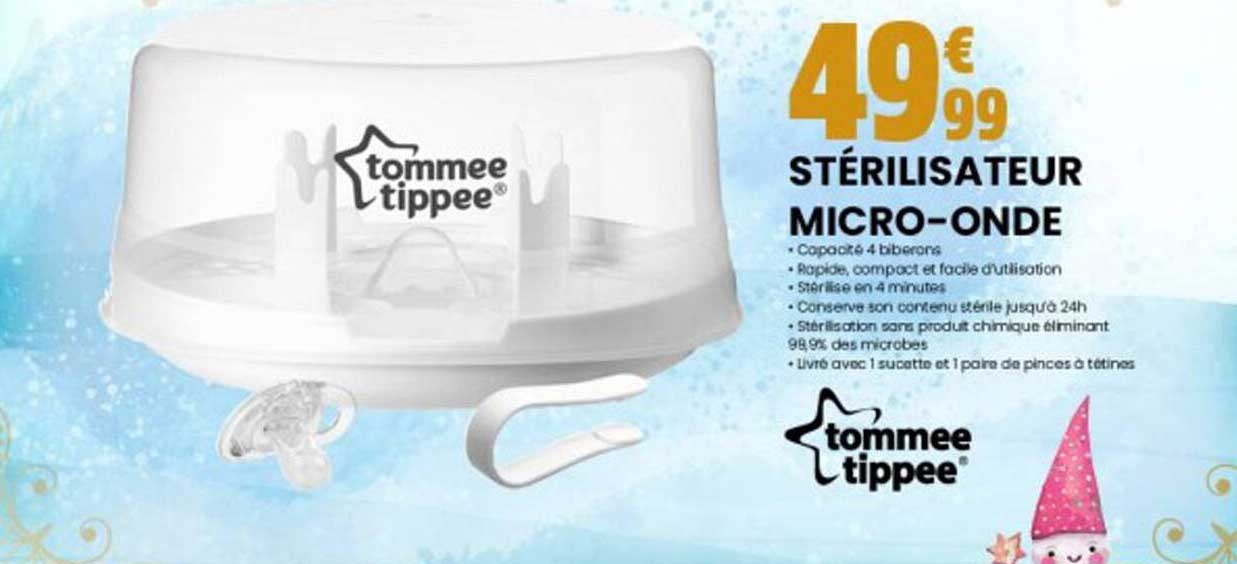 stérilisateur micro-onde tommee tippee