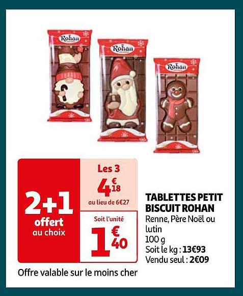 tablettes petit biscuit rohan