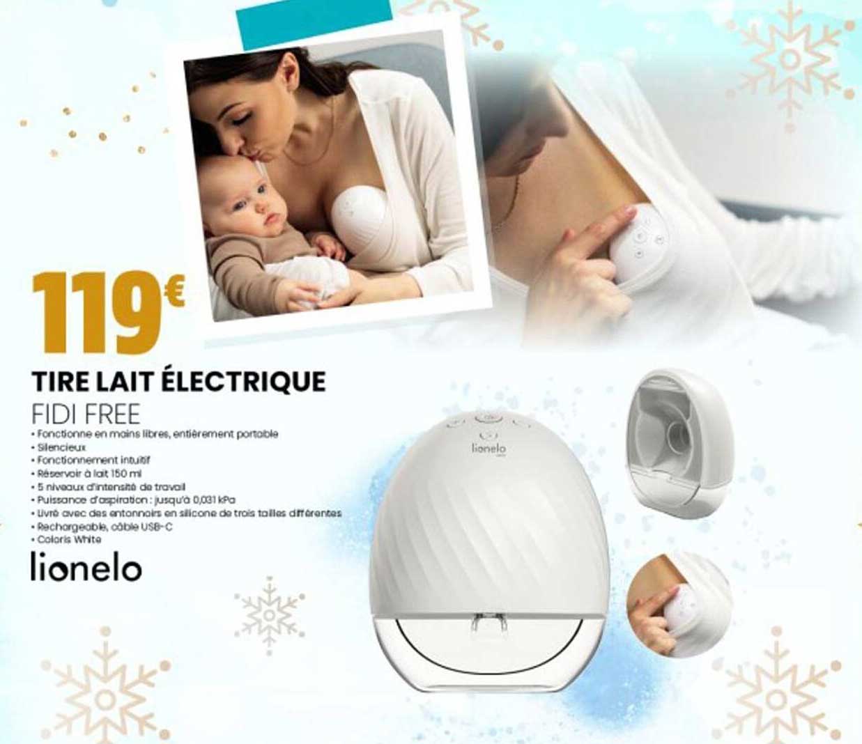 tire lait électrique fidi free lionelo