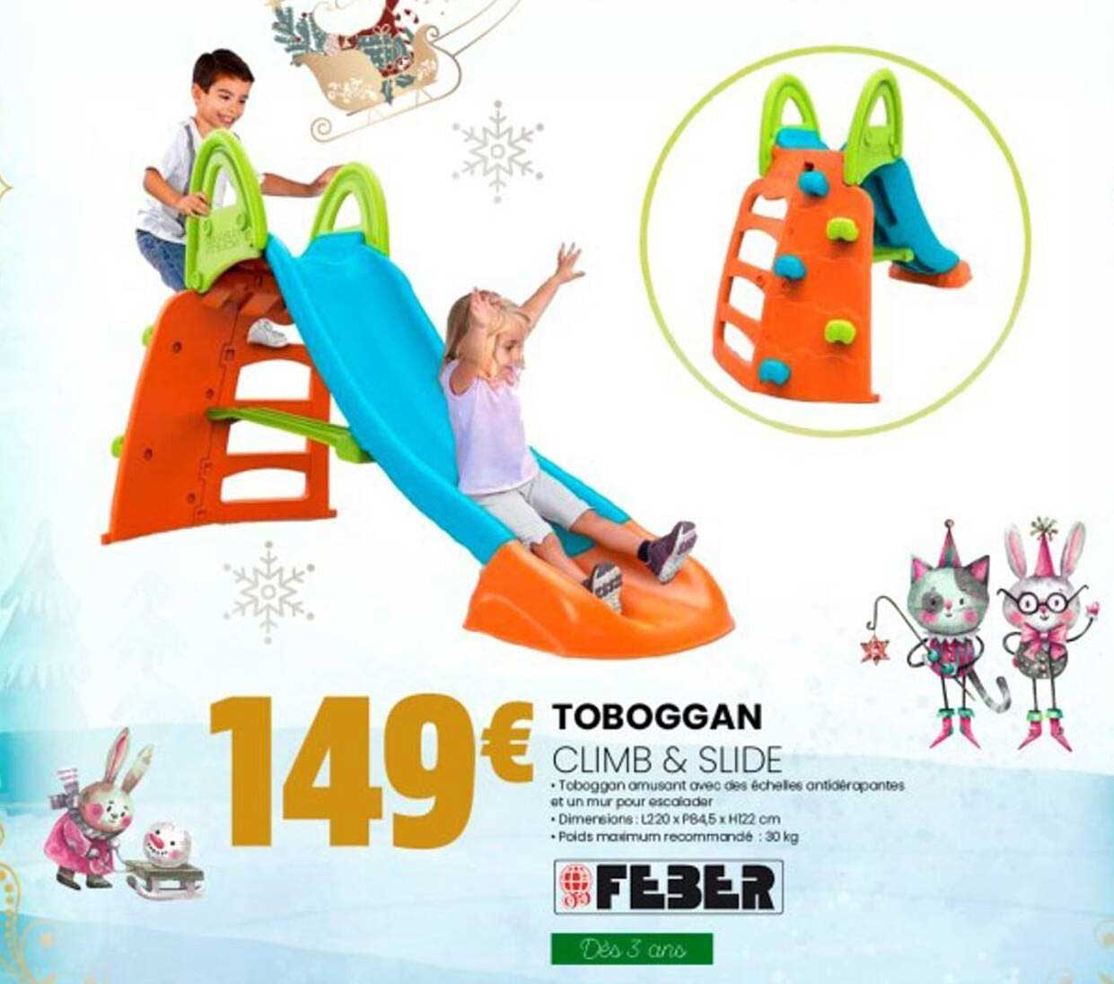 toboggan climb & slide feber