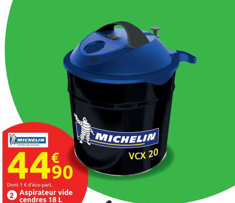aspirateur vide cendres 18 l michelin