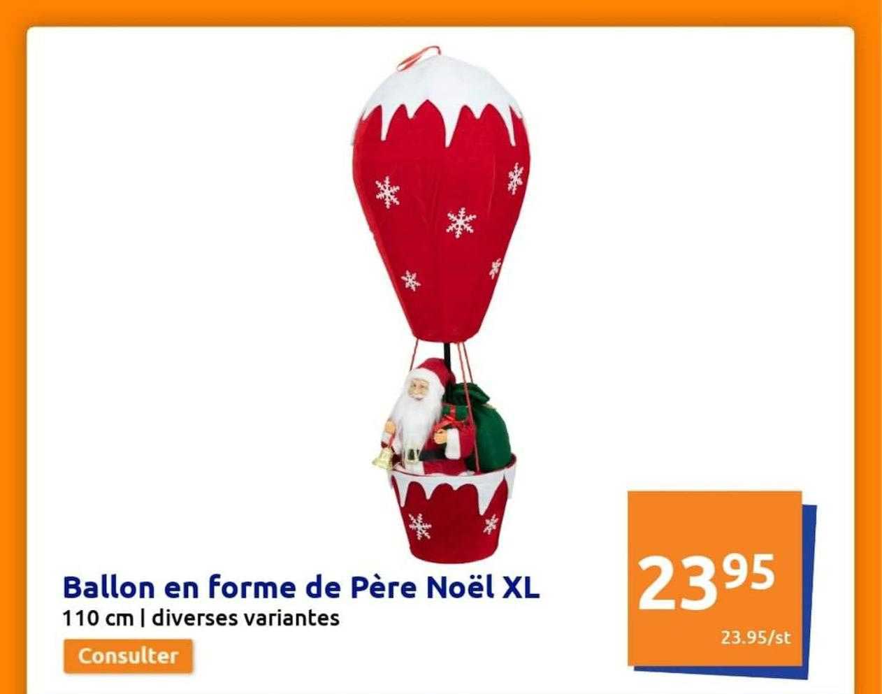ballon en forme de père noël xl