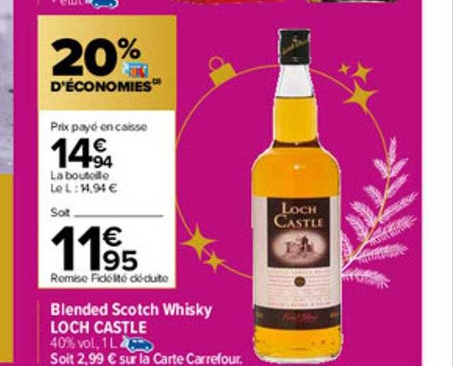 blended scotch whisky loch castle