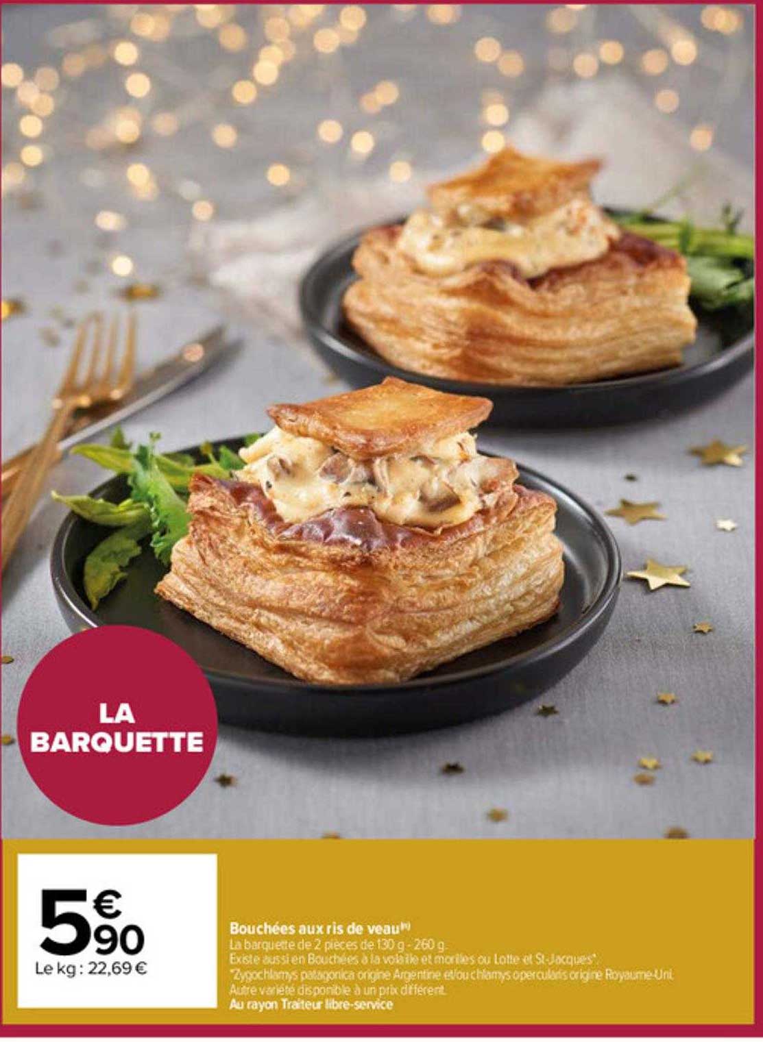 bouchées aux ris de veau