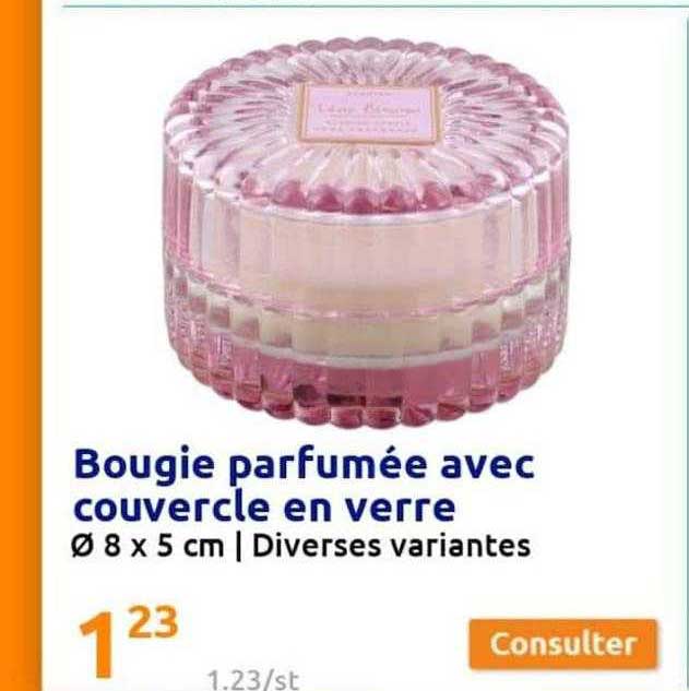 Bougie Parfumée Avec Couvercle En Verre