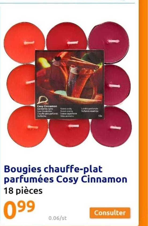 bougies chauffe-plat parfumées cosy cinnamon