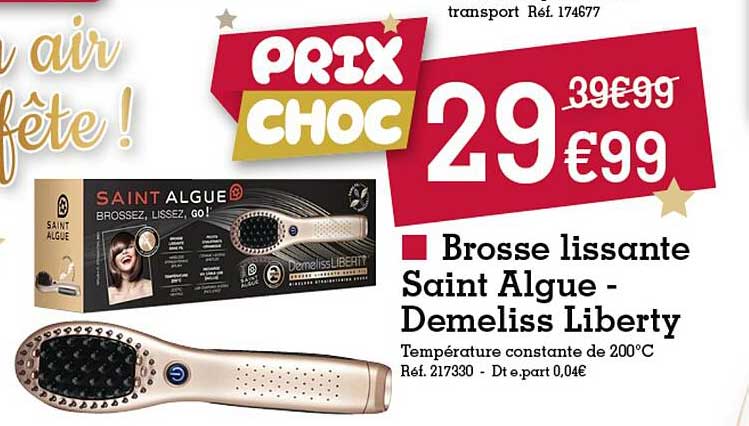 brosse lissante saint algue - demeliss liberty
