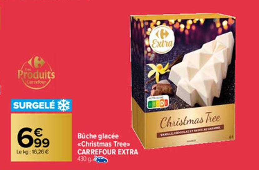 Bûche Glacée "christmas Tree" Carrefour Extra