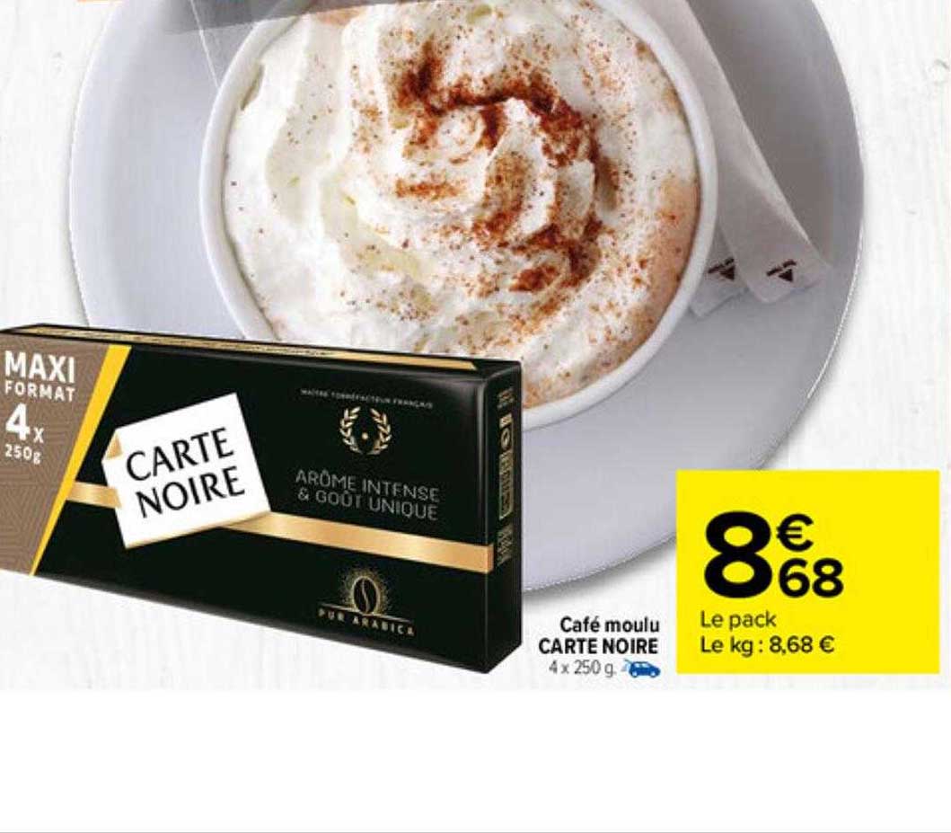 Café Moulu Carte Noire