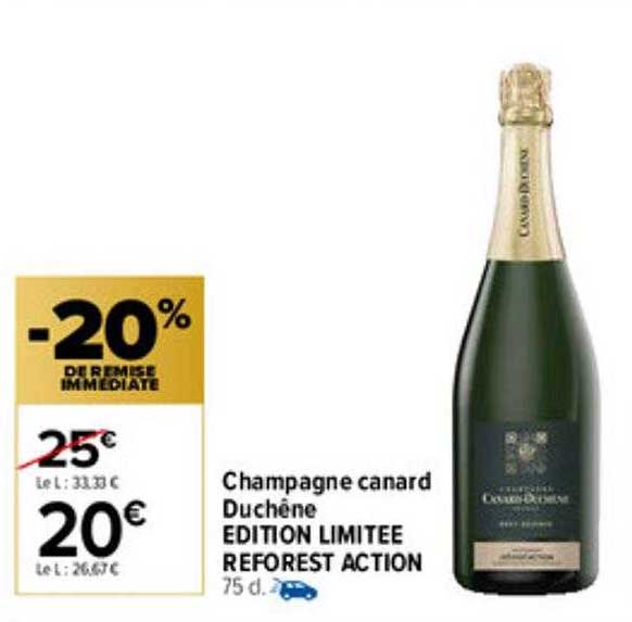 champagne canard duchêne édition limitée reforest action