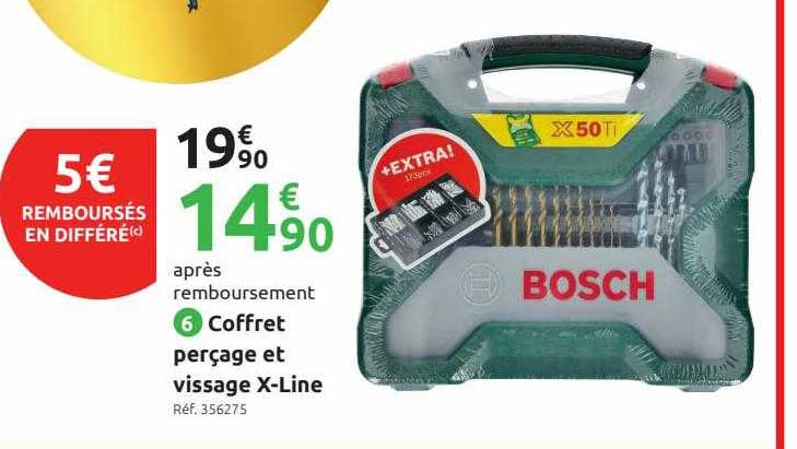 coffret perçage et vissage x-line bosch