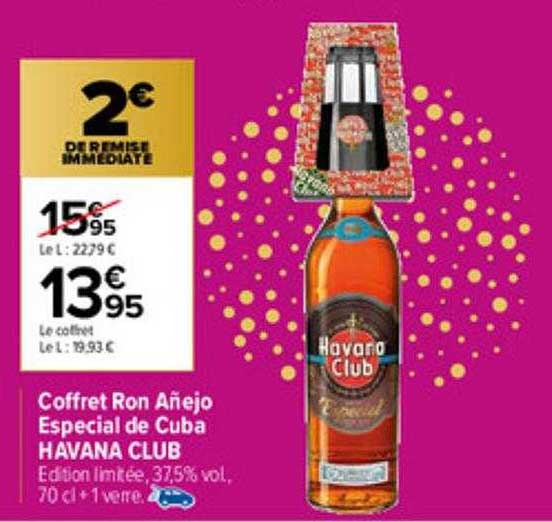 coffret ron añejo especial de cuba havana club