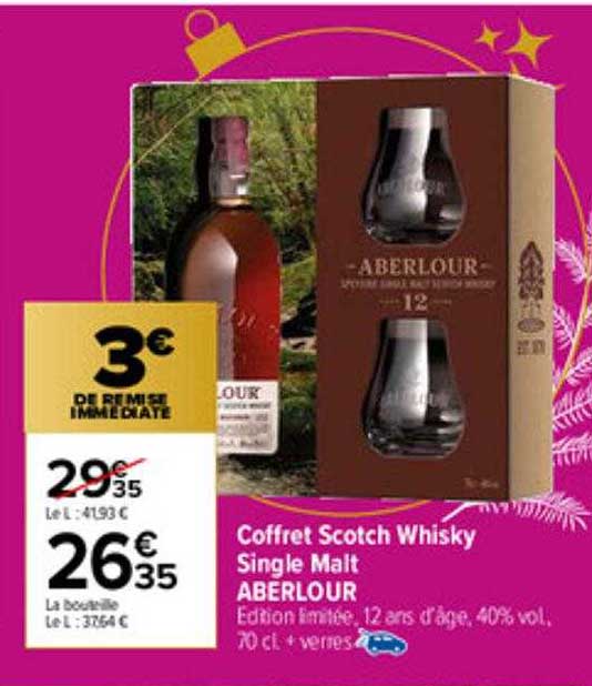 coffret scotch whisky single malt aberlour