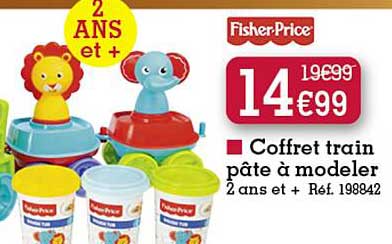 coffret train pâte à modeler fisher-price