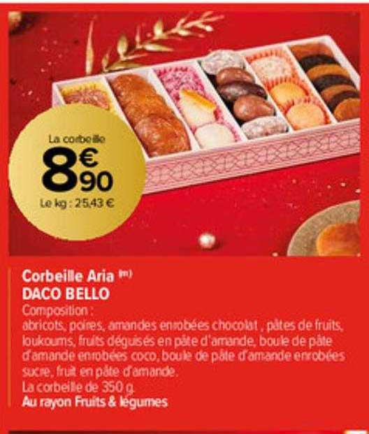 corbeille aria daco bello