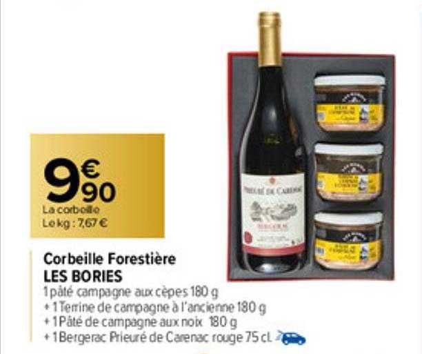 corbeille forestière les bories