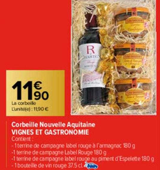 Corbeille Nouvelle Aquitaine Vignes Et Gastronomie