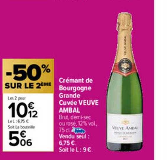 crémant de bourgogne grande cuvée veuve ambal