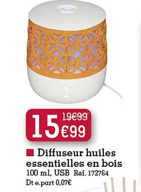 diffuseur huiles essentielles en bois