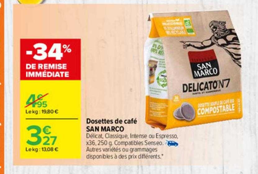 dosettes de café san marco