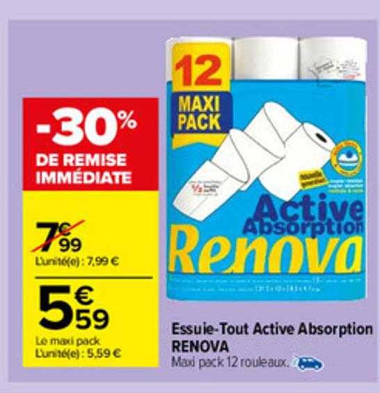 essuie-tout active absorption renova