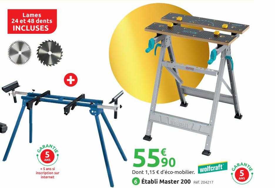 établi master 200 wolfcraft