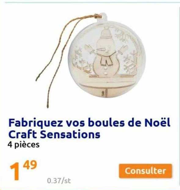fabriquez vos boules de noël craft sensations
