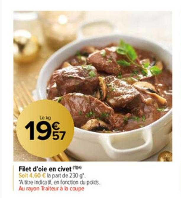 filet d'oie en civet