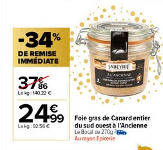foie gras de canard entier du sud ouest à l'ancienne