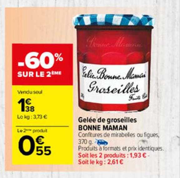 Gelée De Groseilles Bonne Maman