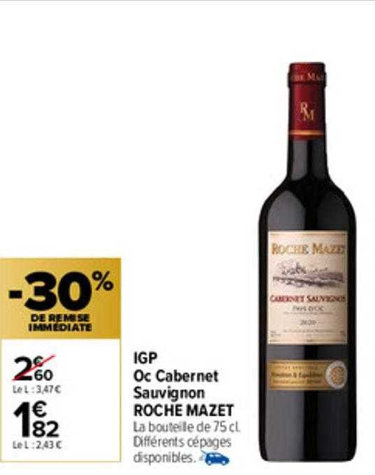 igp oc cabernet sauvignon roche mazet