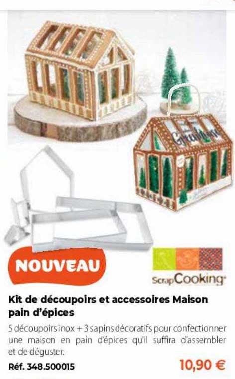 kit de découpoirs et accessoires maison pain d'épices