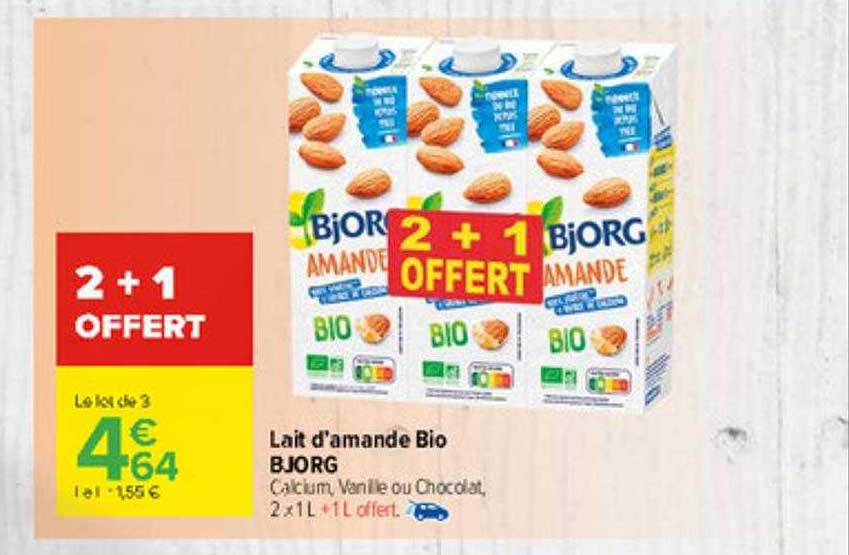 lait d'amande bio bjorg