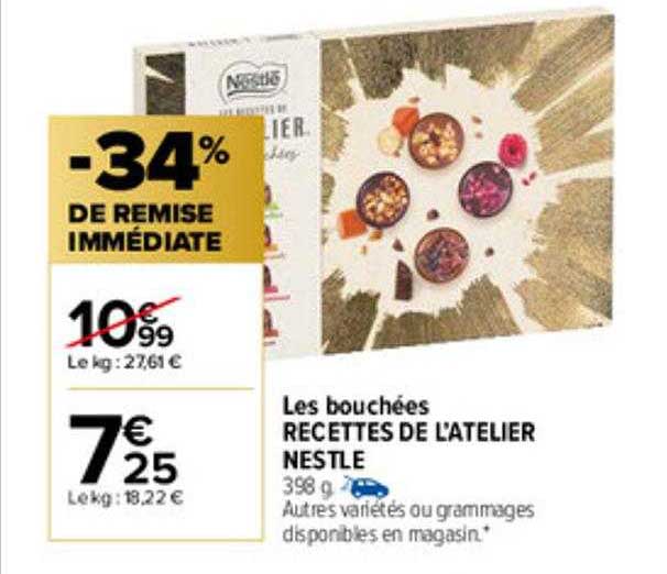 les bouchées recettes de l'atelier nestlé
