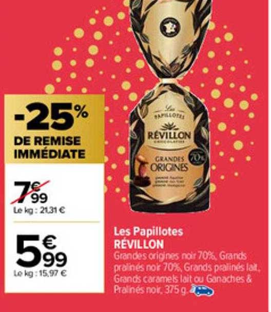 les papillotes révillon