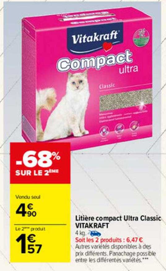 Litière Compact Ultra Classic Vitakraft