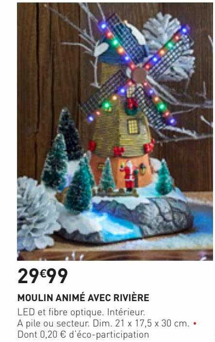 moulin animé avec rivière