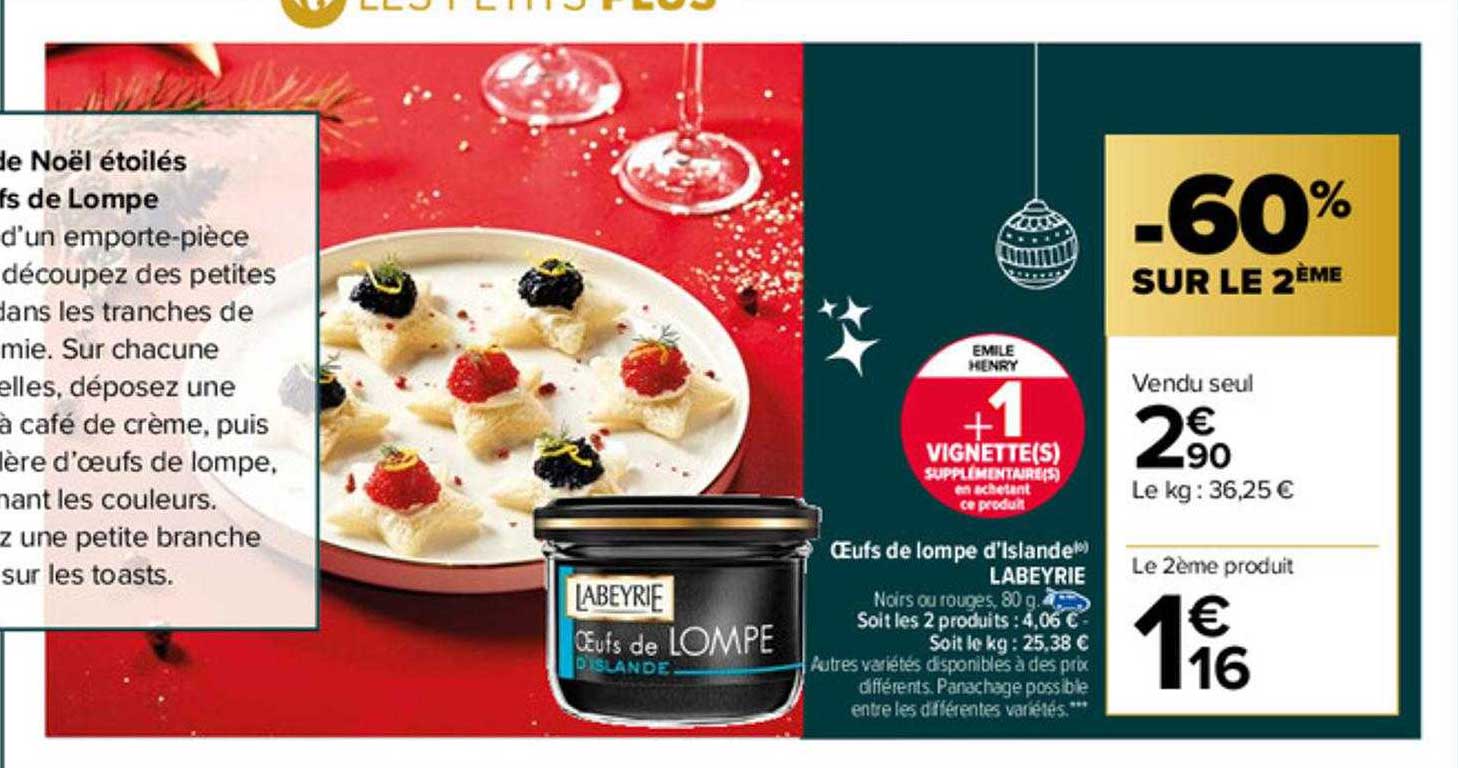 oeufs de lompe d'islande labeyrie