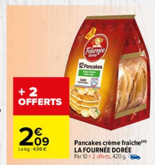 pancakes crème fraîche la fournée dorée