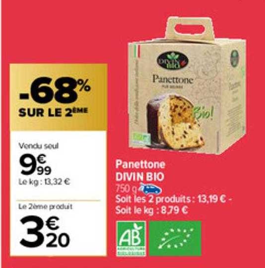 panettone divin bio