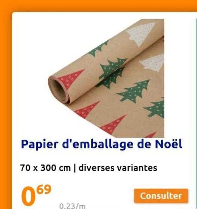 papier d'emballage de noël