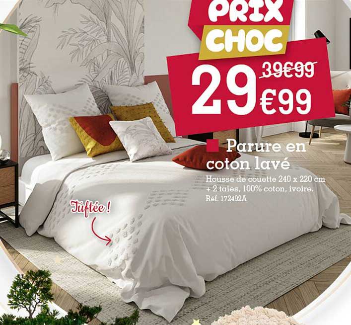 parure en coton lavé